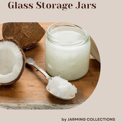 Jarming Collections Mason Jars - 16 oz Glass Extra Wide Mouth Pint Storage Jars with BPA Free Plastic Lids - Made in USA