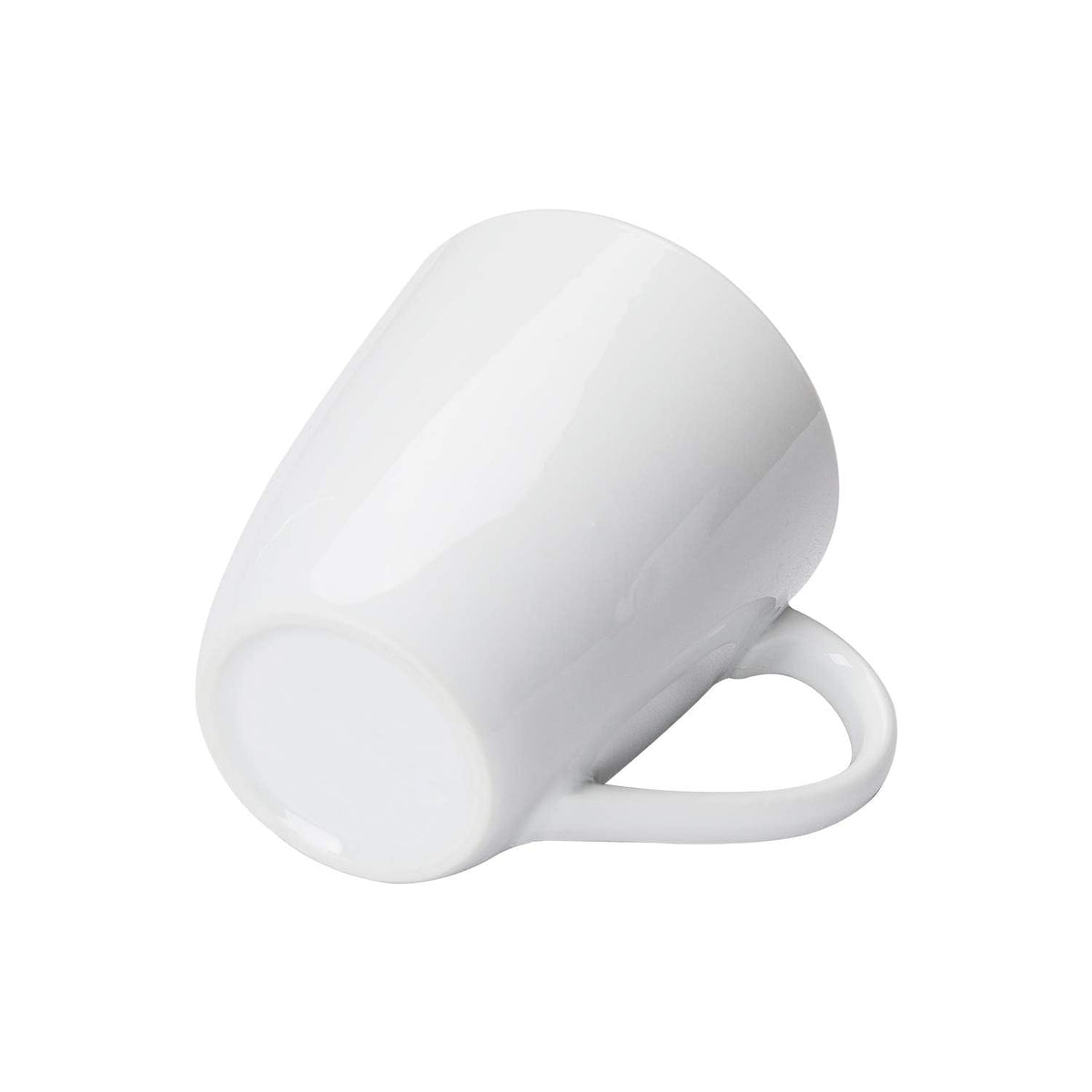 Amazon Basics Porcelain, 12 oz Coffee Mug Set, 12 Count, White (Previously AmazonCommercial brand)