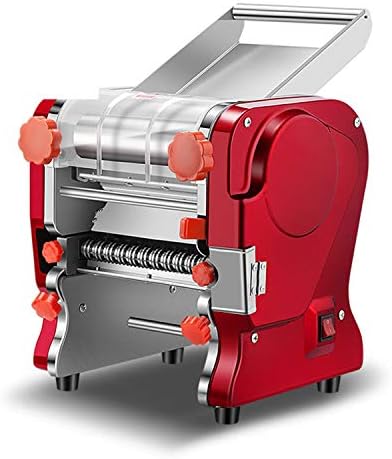 Pasta Making Machine,Electric Noodle&Dumpling Maker For Home/Commercial Use,Full Stainless Steel Dual Knife No Disassembled-3/9mm Width Noodle/0.3-5mm Thickness Dough-Auto Noodle Cutter.