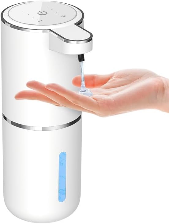 Automatic Liquid Soap Dispenser Bathroom Kitchen Dish Liquid Body Shampoo Shower Gel Hand Free Liquid Wall Mount Touchless Soap Dispenser 380ml Auto Liquid Dispenser Sylfu