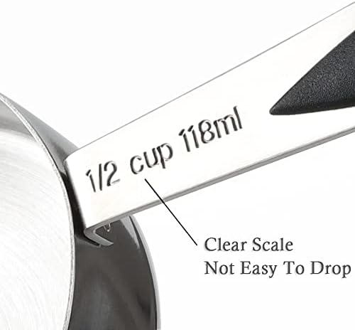 Measuring Cups and Spoons Set Stainless Steel Includes 8 Heavy Duty Measuring Cups 8 Double Sided Magnetic Measuring Spoons and 1 Leveler for Dry and Liquid Ingredients