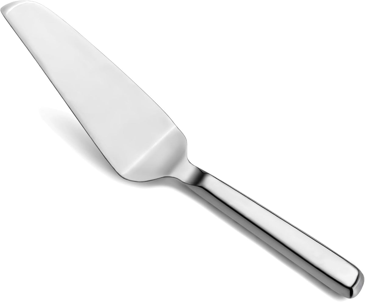 New Star Foodservice Hollow Handle Notched Serving Spoon (Silver, Cake Server (11-Inch))