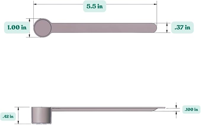 4 mL (3/4 Teaspoon) Long Handle Scoop for Measuring Coffee, Pet Food, Grains, Protein, Spices and Other Dry Goods (Pack of 1)