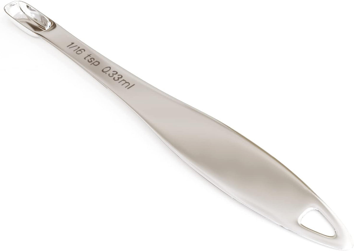 1PCS 1/16Teaspoon (0.33ml) Single Measuring Spoon, Individual Stainless Steel Long Handle Measure Tablespoon Only