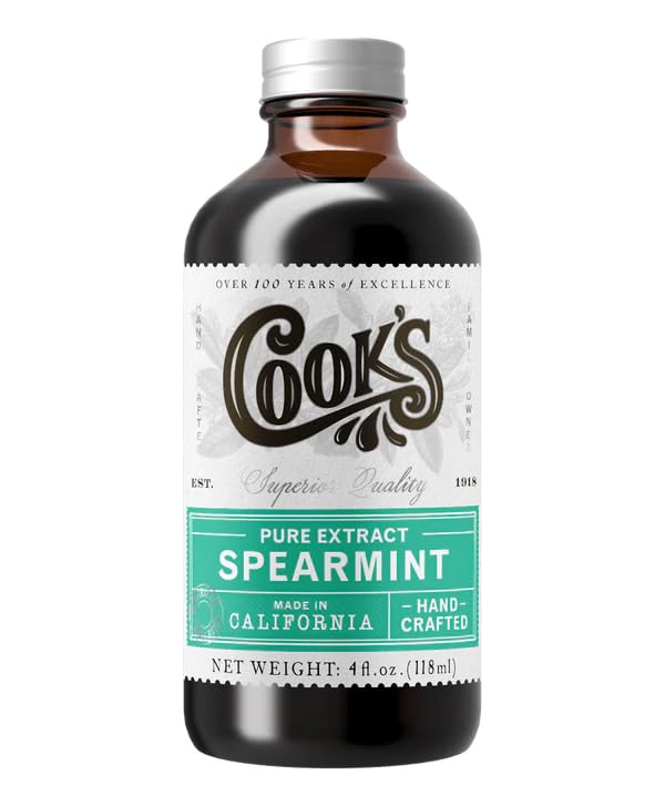Cook's, Spearmint Extract for Baking, Candies, Chocolates, Tea, Beverages, 4 oz