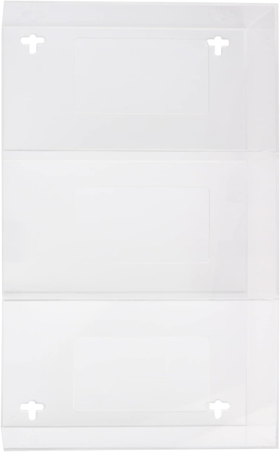 AMERICAN HOSPITAL SUPPLY Wall-Mount Triple Glove Dispenser | Clear Acrylic Glove Box Holder with Individual Compartments | Triple Layer | 17x11x5 in | Gloves Sold Separately