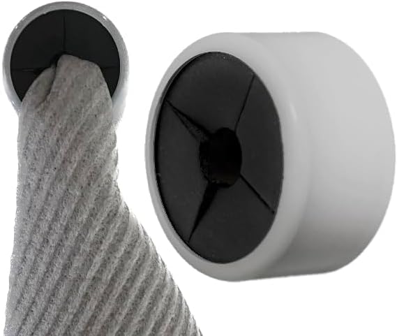 Original Kitchen Towel Holder/Hook with Adhesive to Hang Dish Towels, Tea Towels, Dishcloths, Rags and Hand Towels with a Push. Handy accessory for RV, Bathroom, Shower, Cabinets, Inside & Outside use