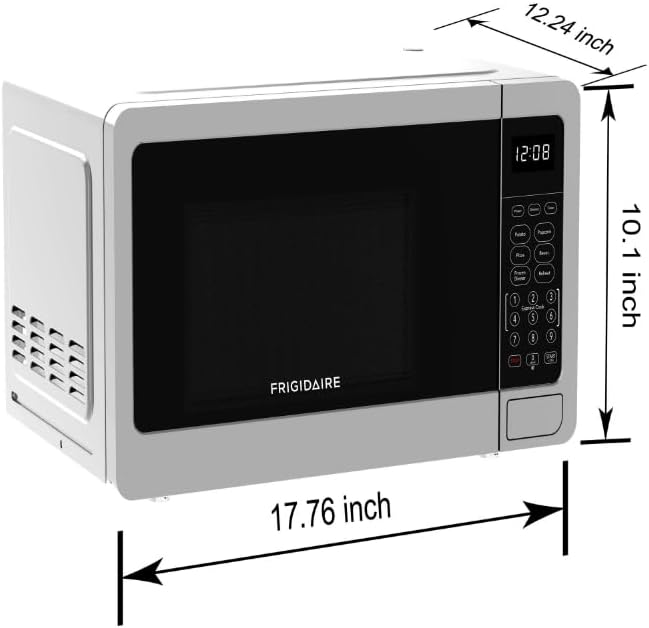 Frigidaire Countertop Microwave - Digital Control Panel - 6 Auto Cooking Settings - 10 Power Levels - Child Safety Lock - 0.7 Cu. Ft., White