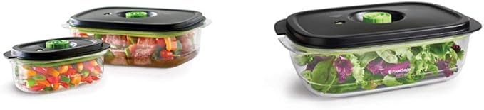FoodSaver Vacuum Seal Containers (3 Cup and 10 Cup) | Preserve & Marinate