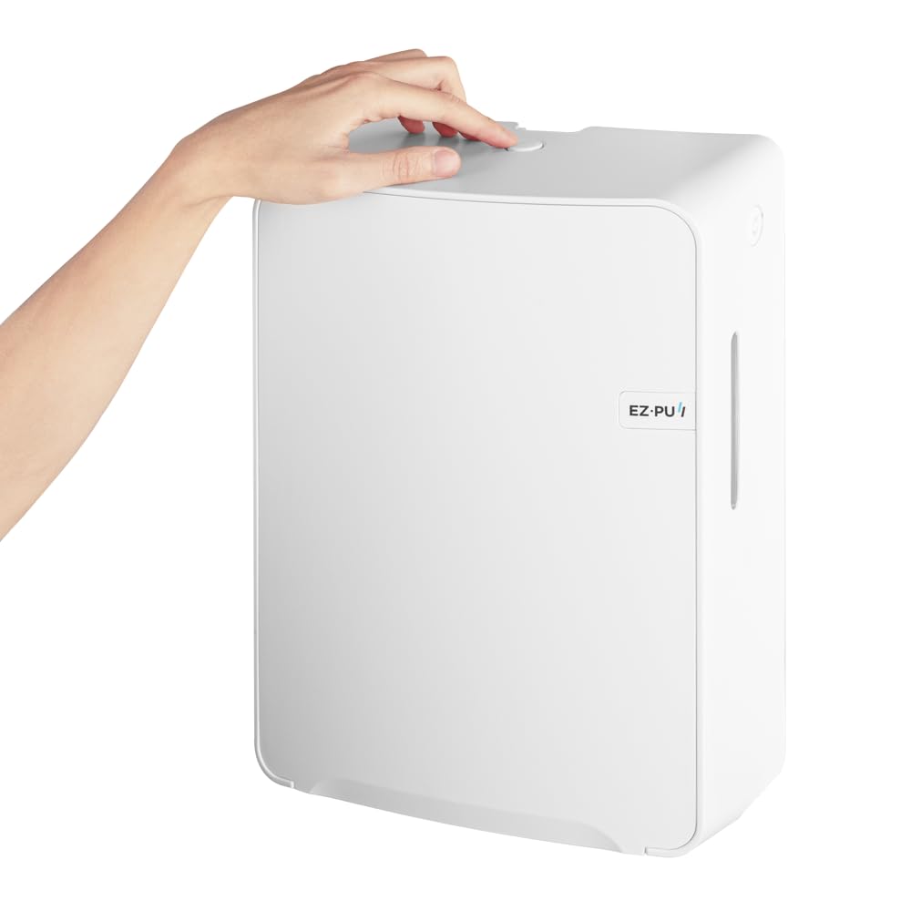 EZbrnd Wall Mount MULTIFOLD Paper Towel Dispenser for Kitchen/Bathroom/Office/RV/Airbnb, White, 3300-EZ