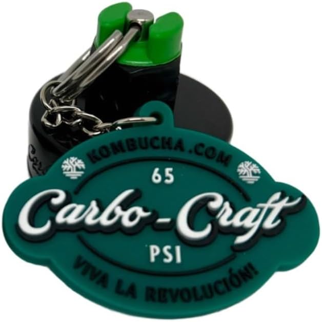 Kombucha.com Carbo-Caps: The Swingtop Slayer and Ultimate Carbonation System for Craft Beer & Kombucha Home Brewing. Viva La Revolución! (65 psi (High Carbonation), 1 Carbo-Cap + PRV)