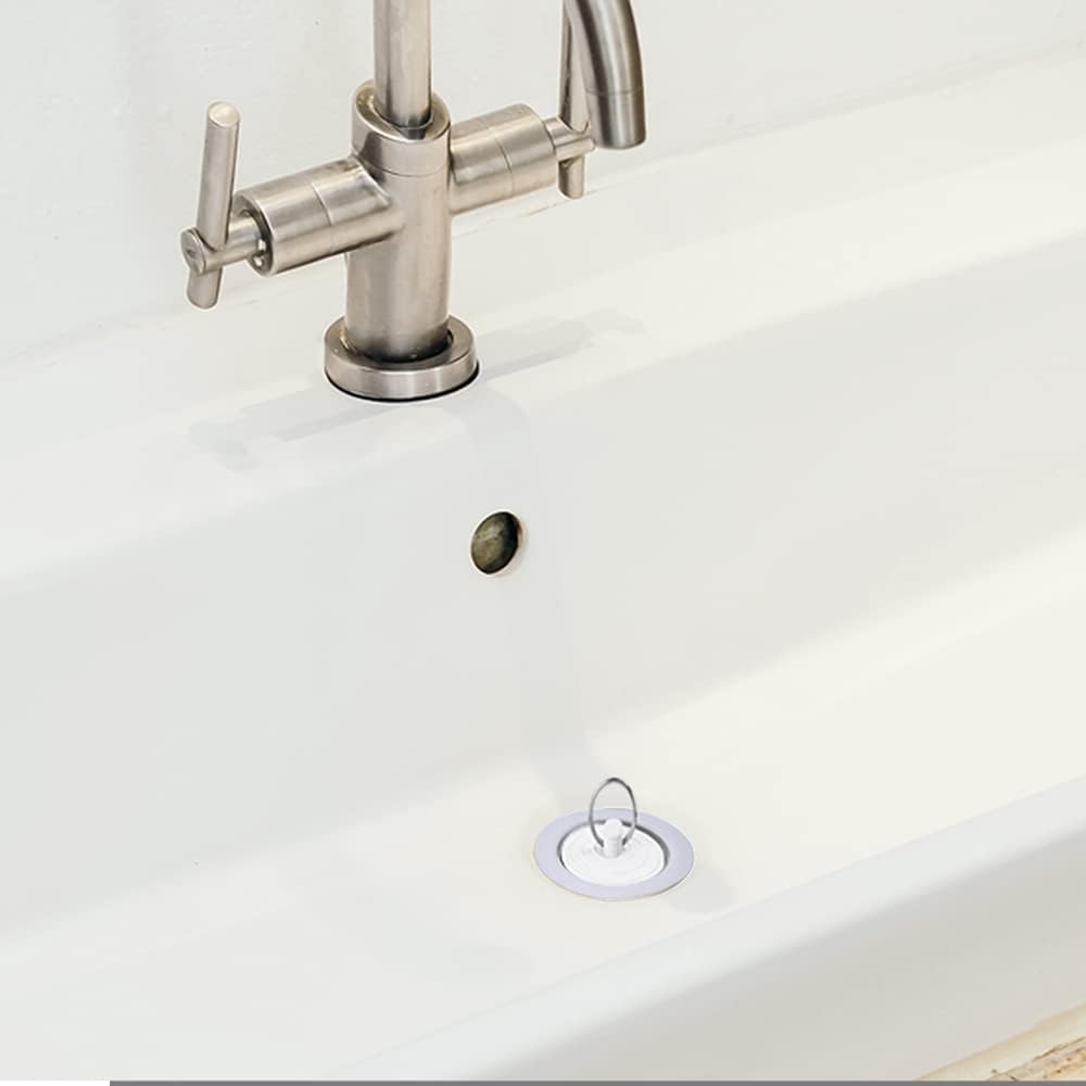 Stainless Steel Bath Tub Drain Assembly W/Wash Tray Plug for Bathtub or RV Mobile Showers