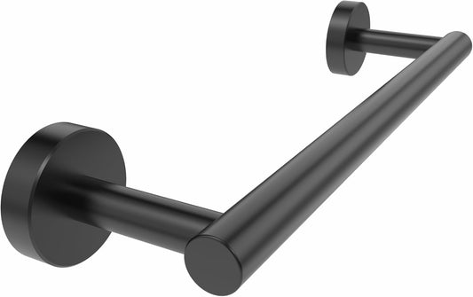 12 Inches Matte Black Towel Bar for Bathroom Kitchen Hand Towel Holder Dish Cloths Hanger SUS304 Stainless Steel RUSTPROOF Wall Mount (Matte Black 12-inch)