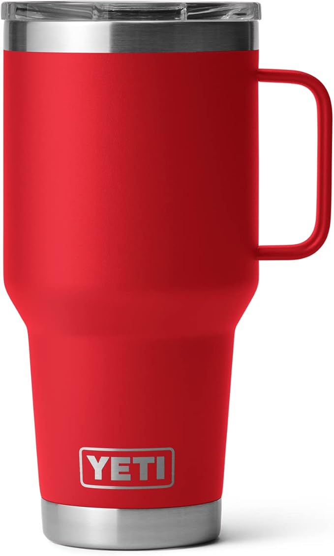 YETI Rambler 30 oz Travel Mug, Stainless Steel, Vacuum Insulated with Stronghold Lid