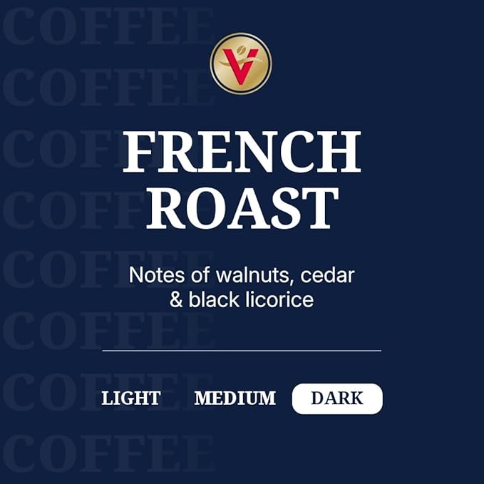 Victor Allen's Coffee French Roast, Dark Roast, 32 Count, Single Serve Coffee Pods for Keurig K-Cup Brewers