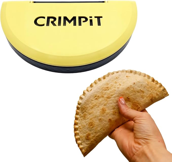 CRIMPiT Large Tortilla Sealer - For 10-12” Flour Tortillas | Make Sealed Tacos, Quesadillas, Burritos & More | Mess-Free Meals in Seconds | BPA-Free, Dishwasher Safe | Made in UK & USA