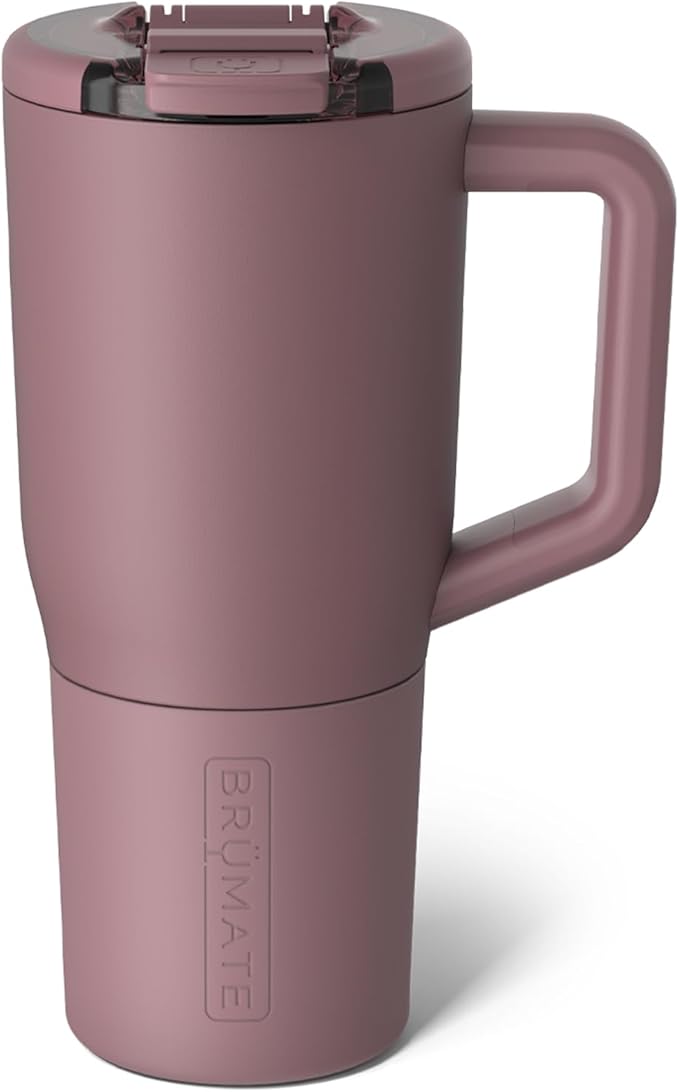 BrüMate Müv - 25oz 100% Leak Proof Insulated Coffee Mug with Handle & Lid - Stainless Steel Coffee Travel Mug - Double Walled Coffee Cup (Rose Taupe)