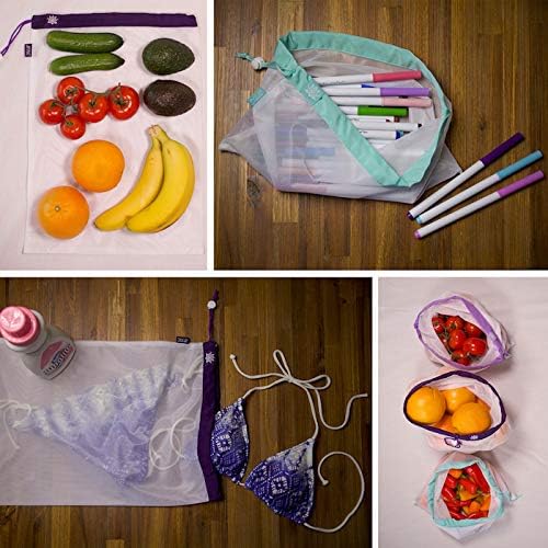 Lotus Produce Bags Reusable produce bags Eco-Friendly Mesh Produce Bags For Groceries