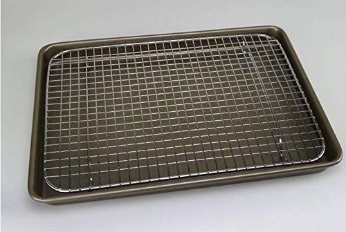 100% Stainless Steel Wire Cooling Rack Heavy Duty Roasting Rack for Baking Cooking Roasting Grilling