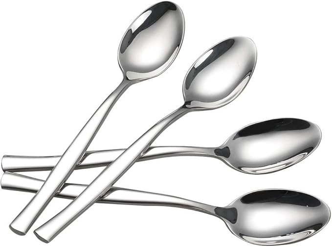 Idotry 12-Piece Stainless Steel Dinner Spoons, 7.96 Inches