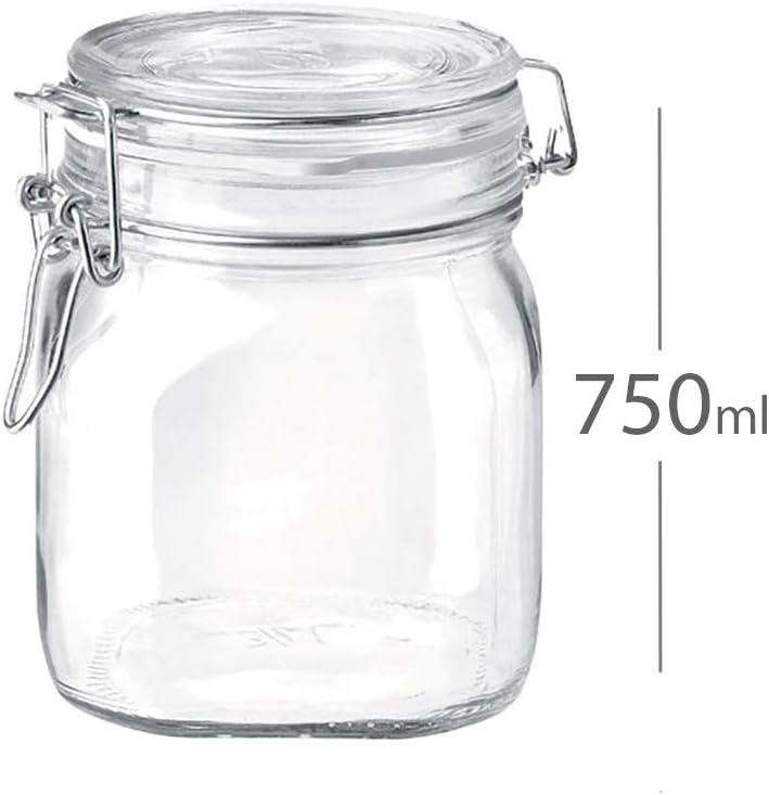 BORMIOLI ROCCO Square Fido Jar 0.75 Liter, 1 EA