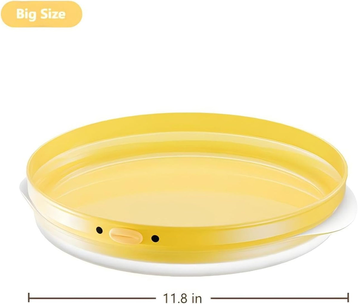 11.8 Inch Lazy Susan Turntable, 360-Degree Rotating Tray with Non-Slip Base, Creative Organizer for Spice Rack, Countertop, Cabinet, Pantry, as Decorative Display for Living & Dining Room