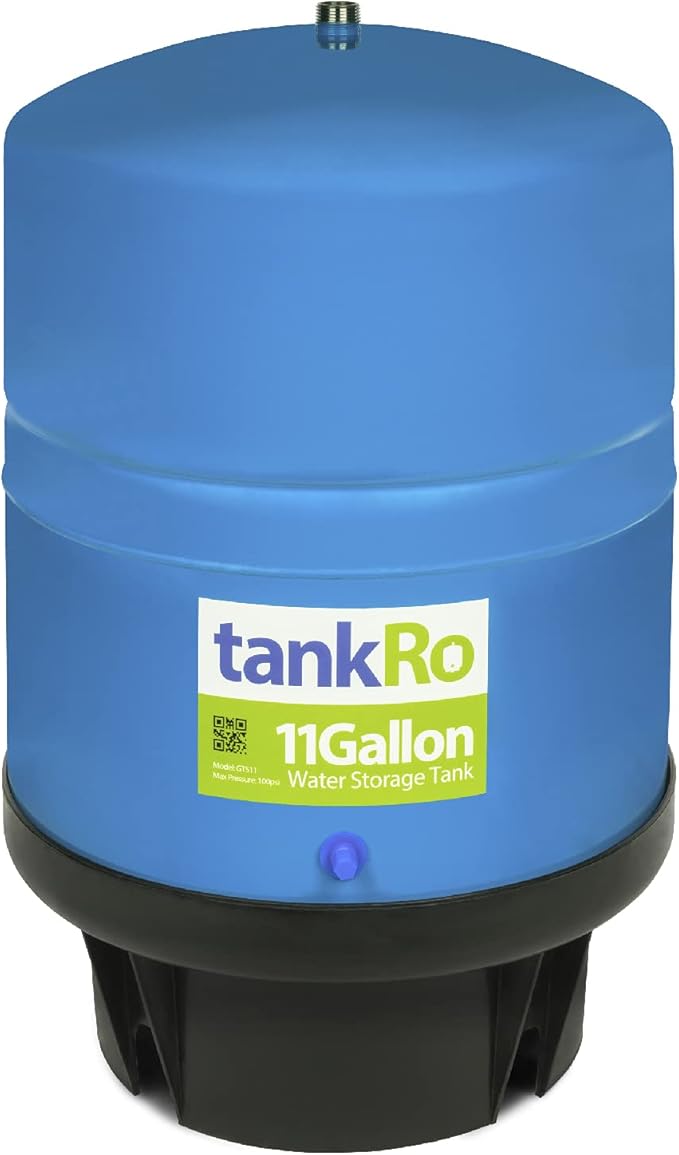 – RO Water Filtration System Expansion Tank – 11 Gallon Water Tank – Large Reverse Osmosis Water Storage Pressure Tank