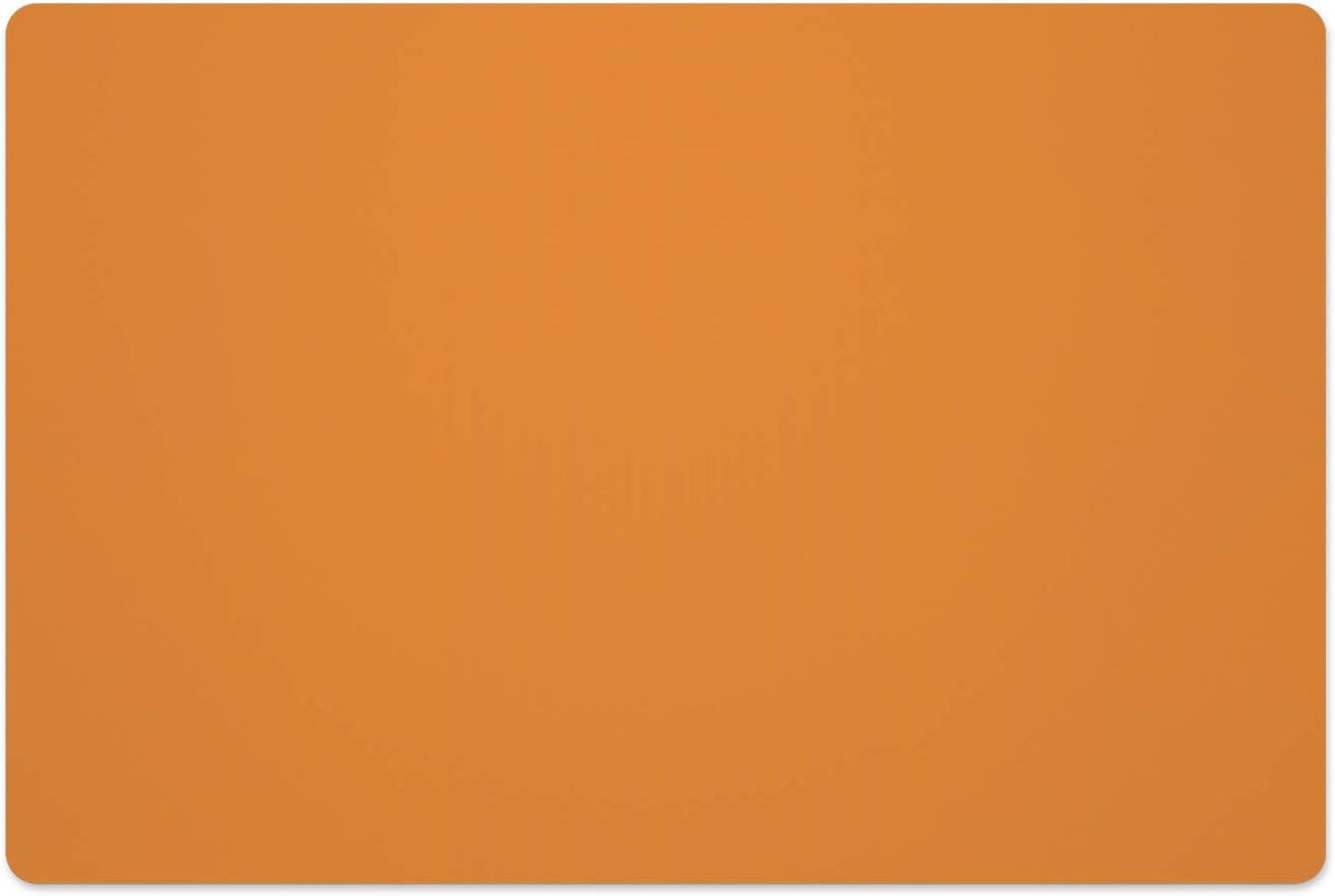Silicone Placemats, Food-Grade Non-Slip Waterproof, Dining, Stain Resistant, Countertop Protector, Kitchen Counter Mat, Heat Resistant, Baking mat Dishwasher Safe (23.6"×15.7"-1pack, Orange)
