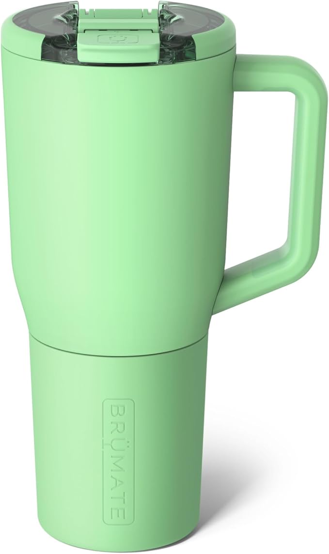 BrüMate Müv - 35oz 100% Leak Proof Insulated Coffee Mug with Handle & Lid - Stainless Steel Coffee Travel Mug - Double Walled Coffee Cup (Kiwi)