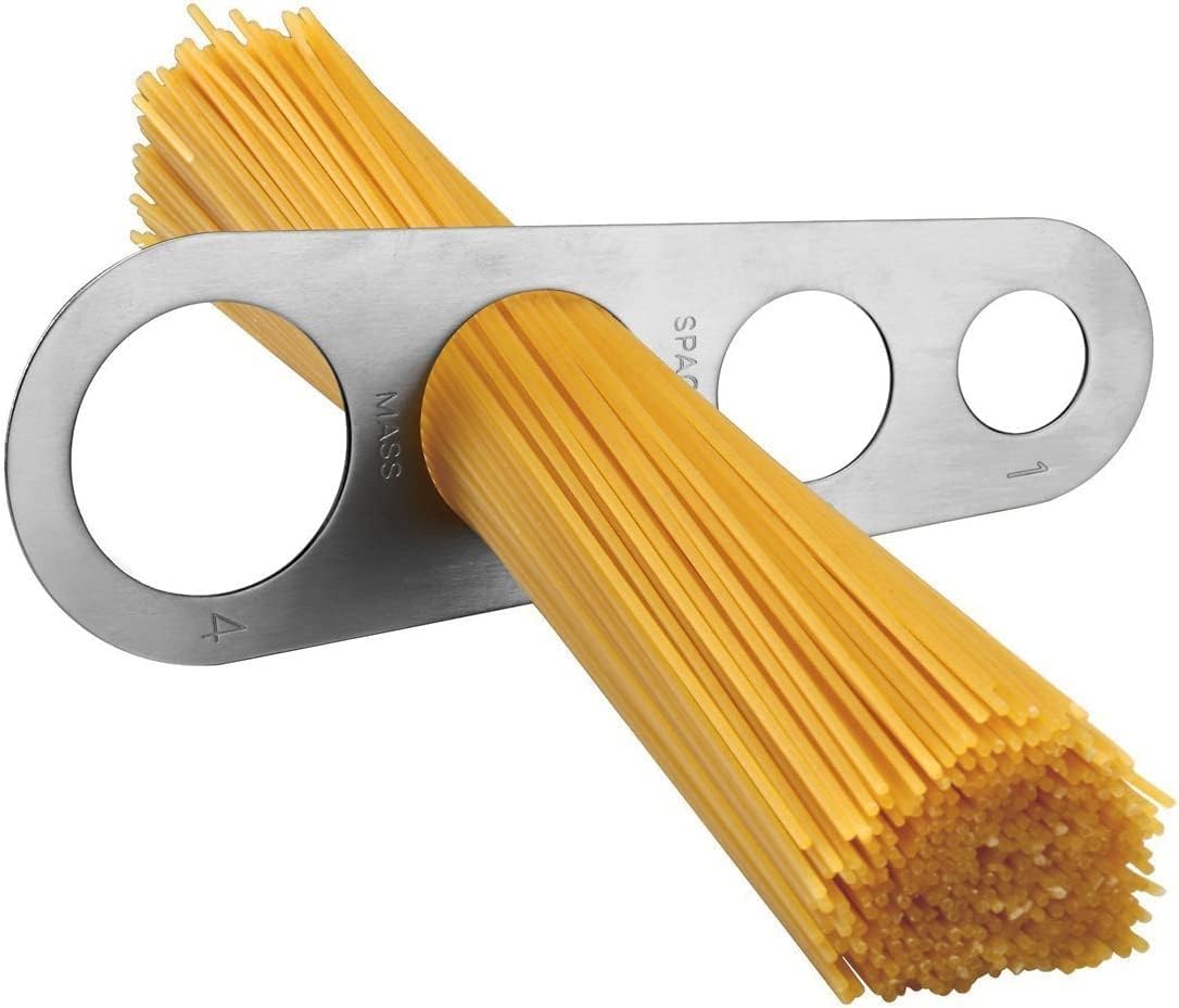 2PCS Stainless Steel Spaghetti Measure Tool 4 Holes Pasta Measuring Portion Control Gadgets Kitchen Accessories (2PCS)