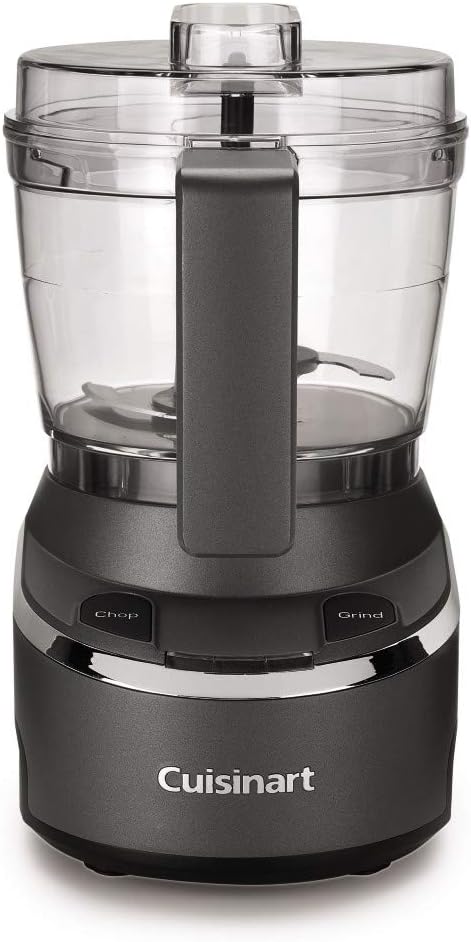Cuisinart Mini Food Processor & Chopper, Small Stand Mixer for Vegetables, Meats & More, 4 Cup, Electric, Black, RMC-100