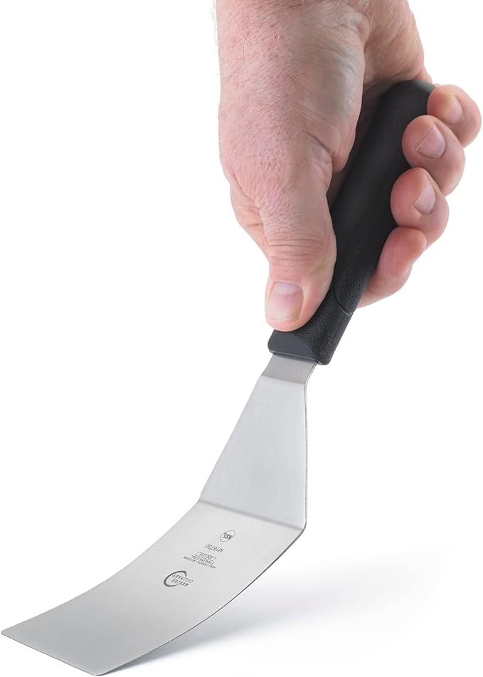 Mercer Culinary Millennia Turner, 4 Inch by 2-1/2 Inch Blade, Black Handle