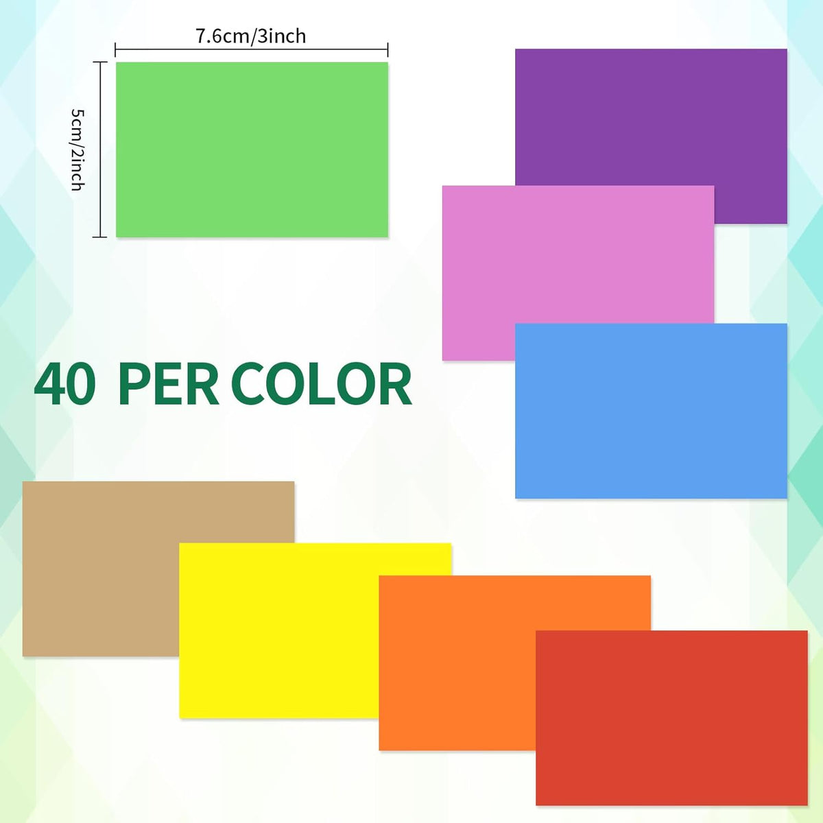 STARLIBOO Colored Labels Stickers, 3 x 2 Inch Rectangular Moving Labels for Boxes, 8 Colors Large Moving Stickers- 320 Pack