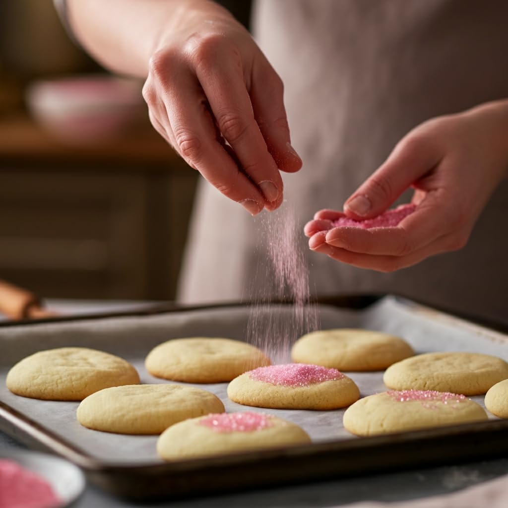 Bakerpan Pink Sanding Sugar for Baking & Cookie Decorating - 5 Ounce Edible Pink Sugar Sprinkles for Cookies, Cakes, Cocktails (Made In USA)