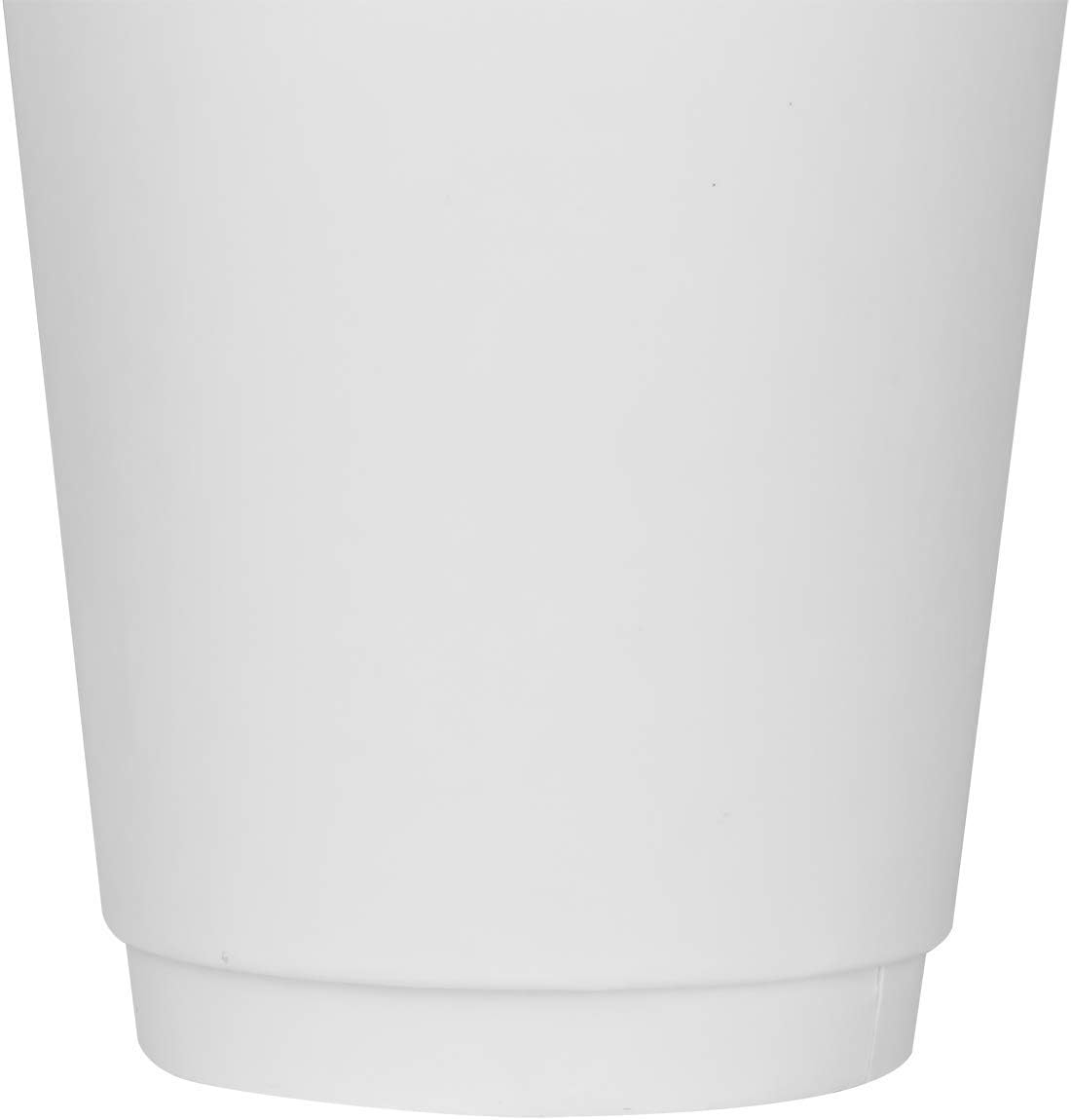 Karat 12 oz Double-Wall Insulated Coffee Cup [500 Count] White Disposable Paper Hot Cup - Rolled Rim for Hot Beverages, 90mm (C-KIC512W)