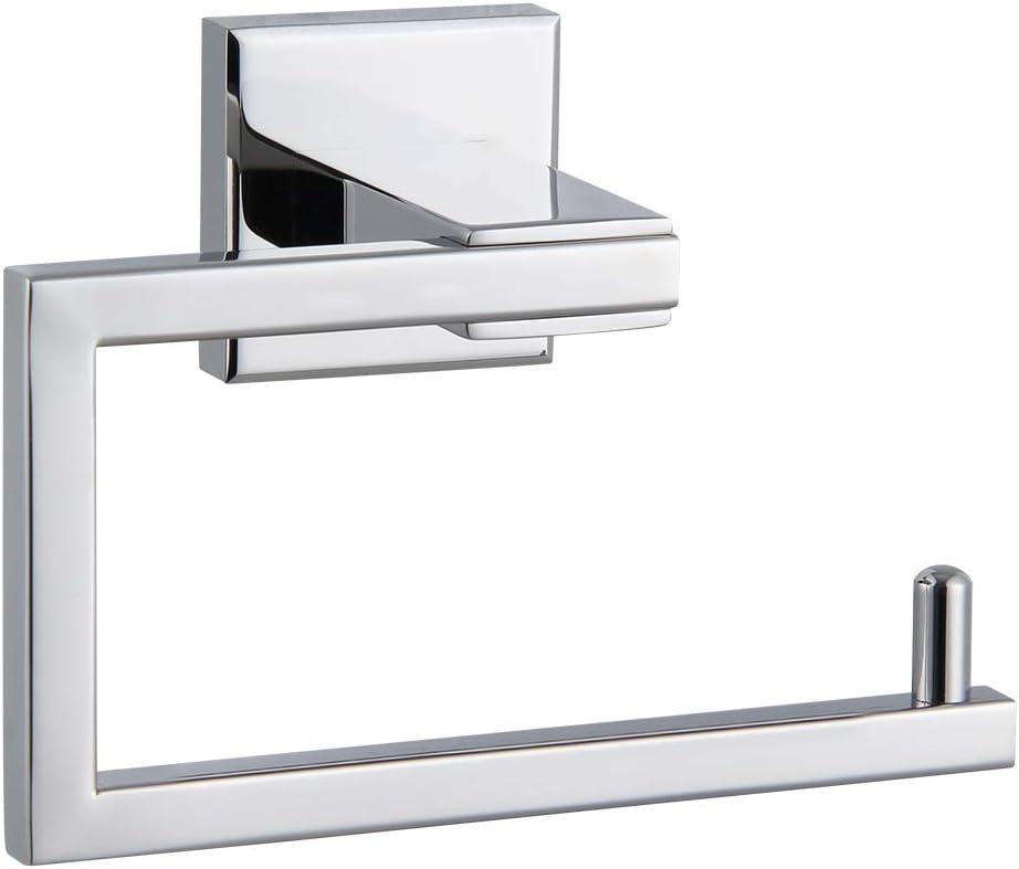 Bathroom Toilet Paper Holder SUS304 Stainless Steel Kitchen Washroom Tissue Roll Dispenser Wall Mounted Rustfree 5-inch TP Holder Polished Finish