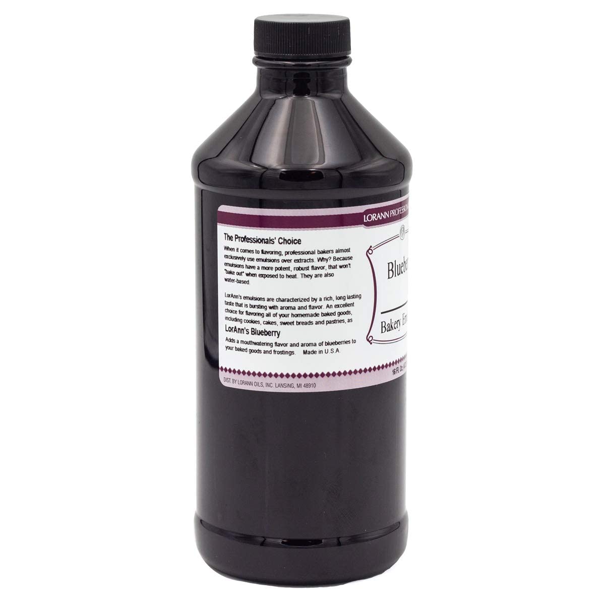Lorann Oils Blueberry Bakery Emulsion: Realistic Blueberry Flavor, Perfect for Elevating Berry Notes in Baked Goods, Gluten-Free, Keto-Friendly, Blueberry Extract Substitute Essential for Your Kitchen