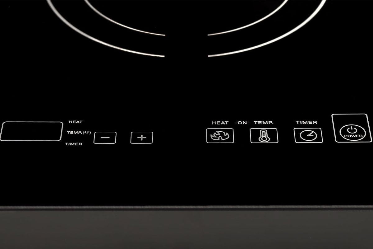 TI-1B 12 inch Built-In Single Burner Induction Glass-Ceramic Cooktop, 1750W, UL858 Certified