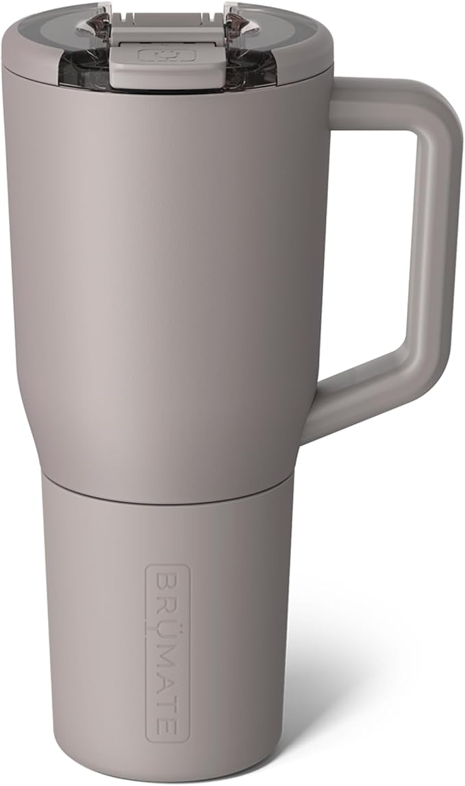 BrüMate Müv - 35oz 100% Leak Proof Insulated Coffee Mug with Handle & Lid - Stainless Steel Coffee Travel Mug - Double Walled Coffee Cup (Mocha)