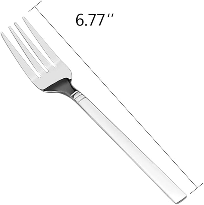 12-Piece Stainless Steel Dessert Forks, Small Fork