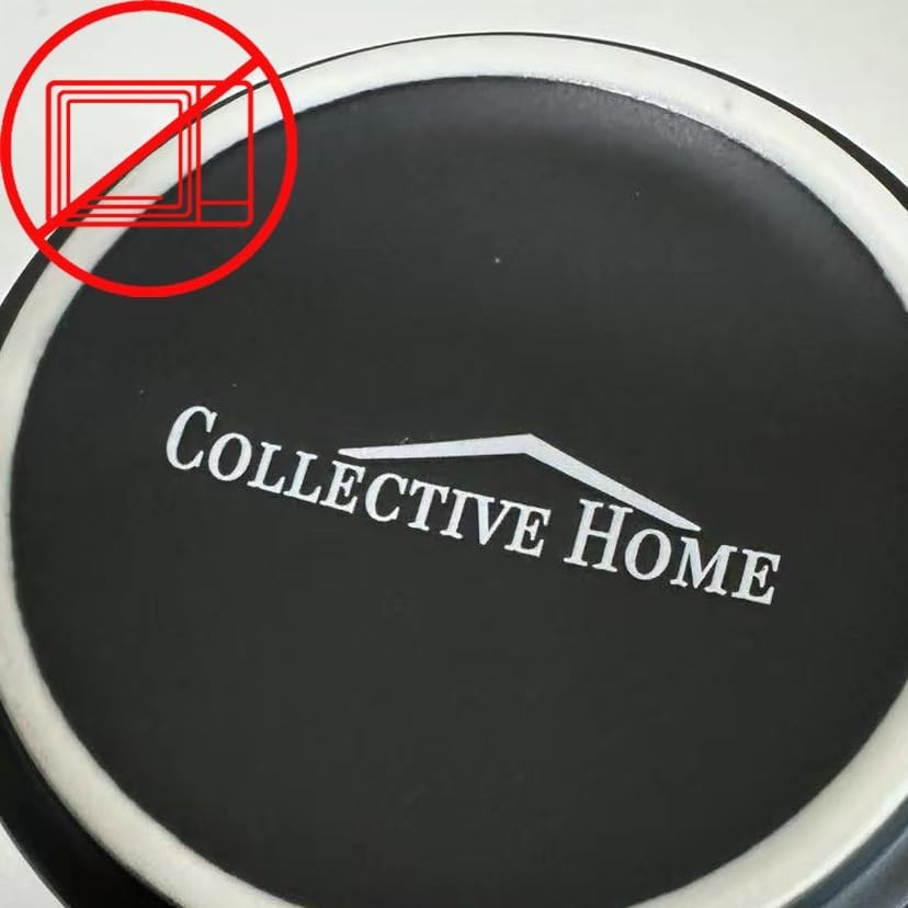 COLLECTIVE HOME - Black Monogram Ceramic Mugs, 15 oz Golden Initial Coffee Cups, Elegant Alphabet Tea Mugs, Personalized Halloween Mug with Gift Box, Perfect for Office and Home Décor (r)