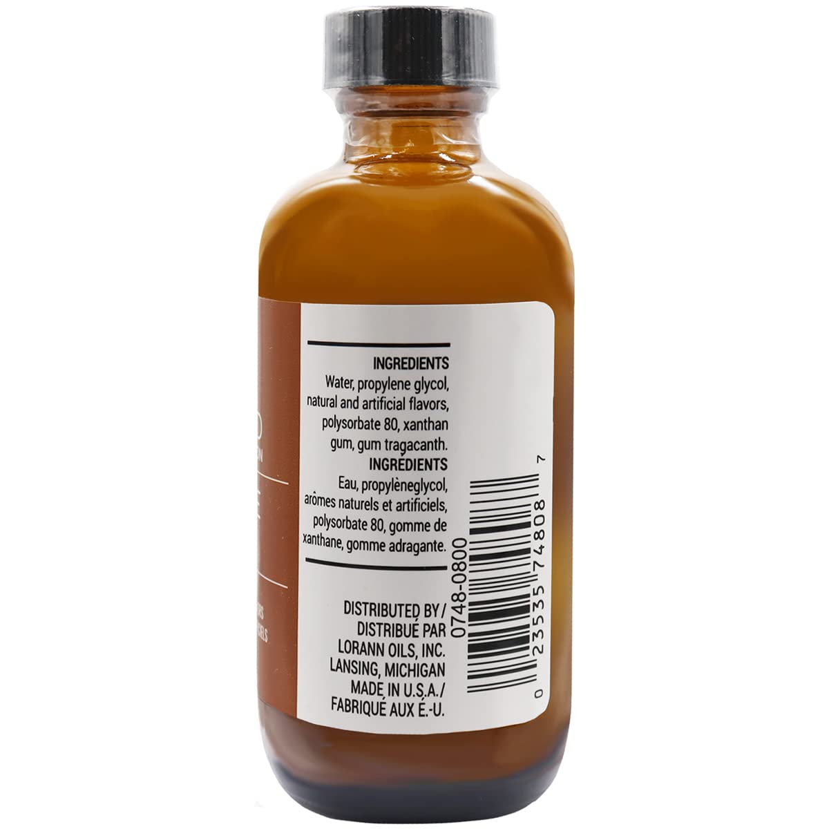 LorAnn Oils Almond Bakery Emulsion: True Essence, Ideal for Boosting Fruit Tones in Cakes, Cookies & Desserts, Gluten-Free, Keto-Friendly, Extract Substitute Essential for Your Kitchen, 4 Oz, 4 Pack