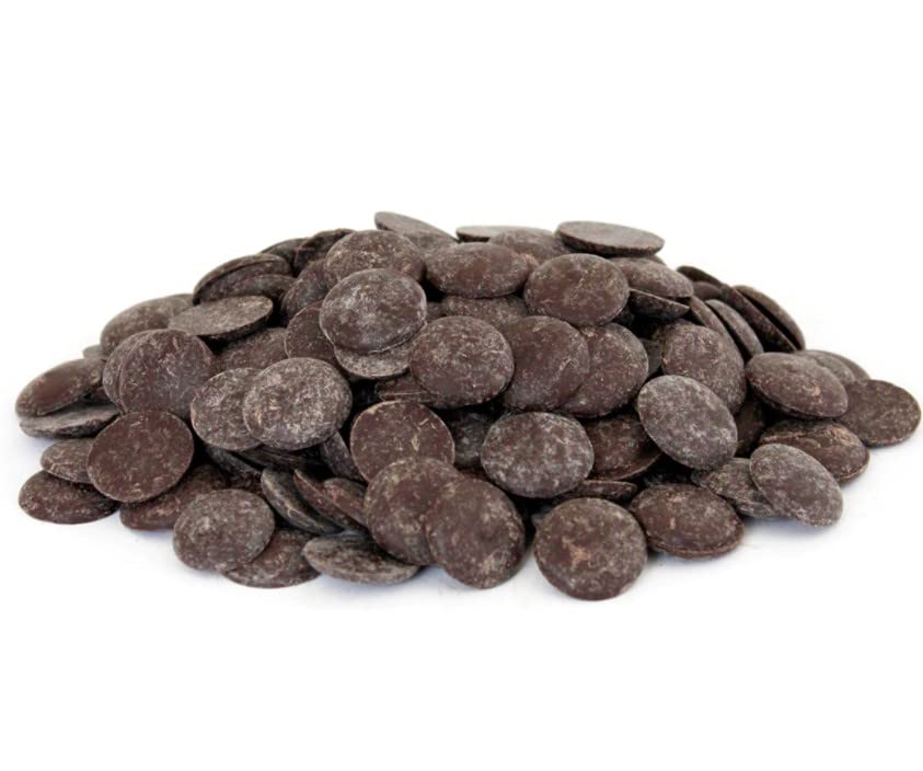 Sugar Free Chocolate Discs by Its Delish, 1 Lb Bag | Dark Chocolate Meltables For Baking & Confectionery, Pastry Chefs, Chocolatiers, Home Bakers & Sweet Snacking | Non-Dairy, Vegan, Kosher Parve