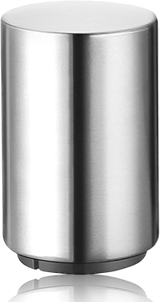 Premium Automatic Beer Bottle Opener (Stainless Steel), No Damage to Caps, Portable Push Down and Pop Off Magnetic Cap Catcher, QUICK Fun Bartender Openning Tool for Corkscrew Lid Home Bars Kitchen