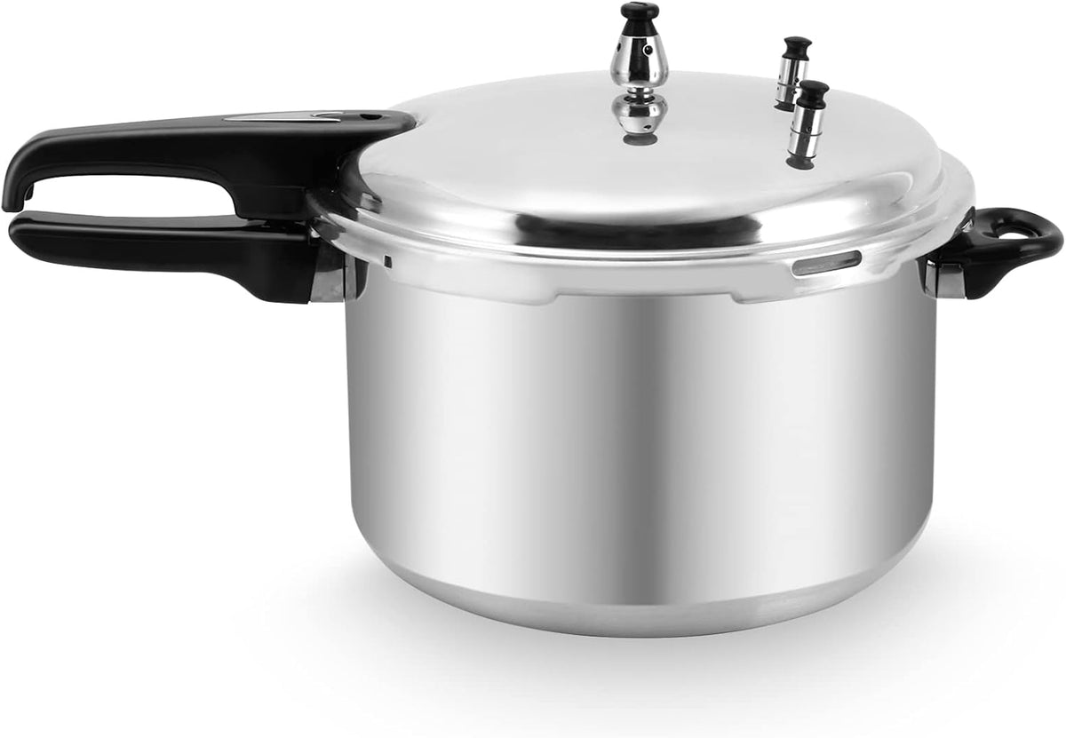 12 Quart Pressure Cooker,Aluminum Pressure Canner w/Canning Rack & Easy Lock Lid for Canning, Steaming