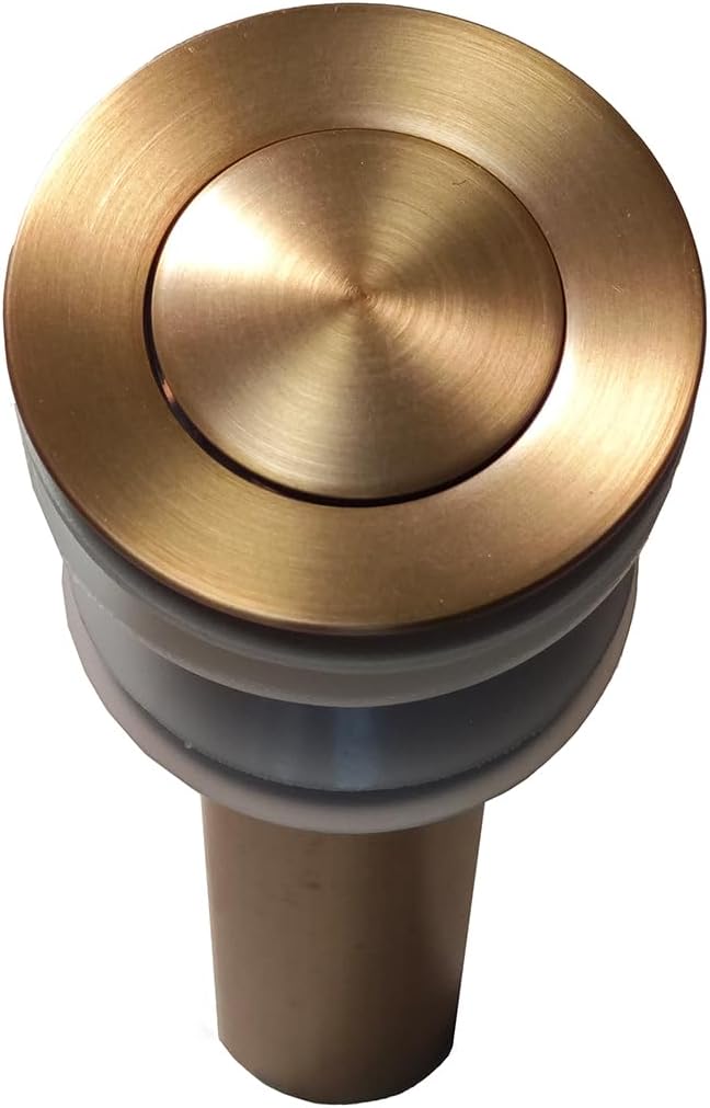 Bathroom Toilet Antique Solid Brass Pop up Drain Sink Drain Faucet Stopper Small Pop with Overflow