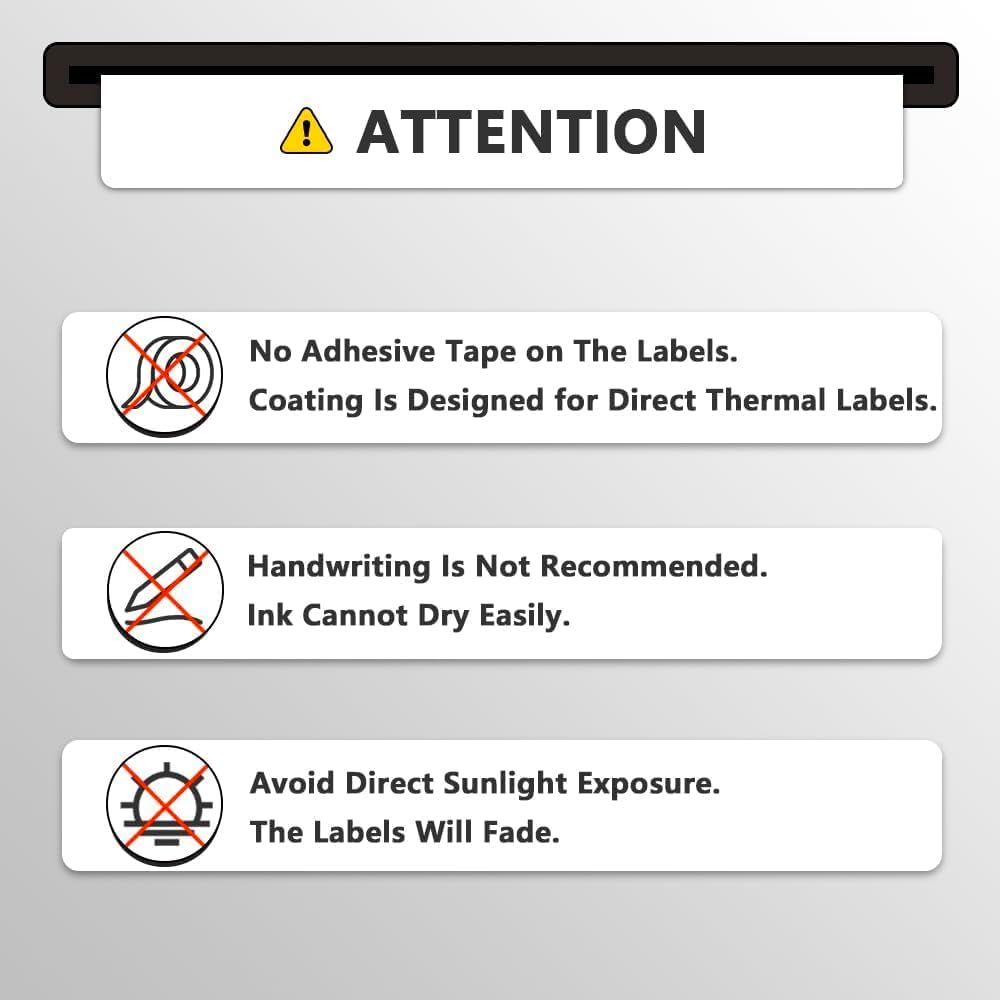 BETCKEY - Multipurpose Labels Replace for DYMO 30324/30258 (2-1/8" x 2-3/4"), Perforated, Compatible with DYMO Labelwriter 450, 4XL, NOT Fit 550 & 5XL [16 Rolls/6400 Labels]