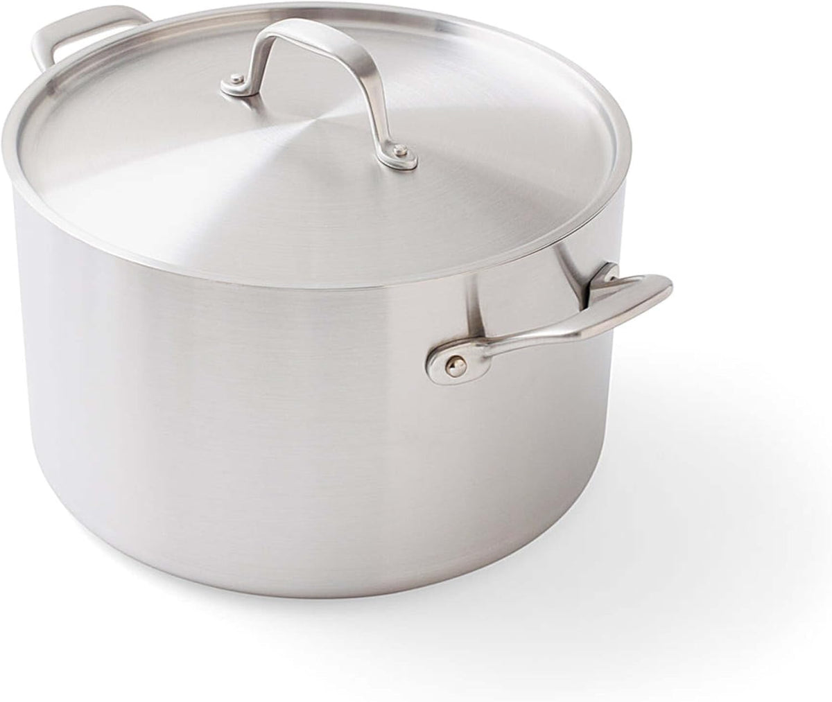 Daniel Boulud Kitchen - 10pc Cookware Set - French Inspired 5-Ply Stainless Steel Pots & Pans Cooking Set, Sturdy Heat-Resistant Handles, Induction Compatible & Oven Safe