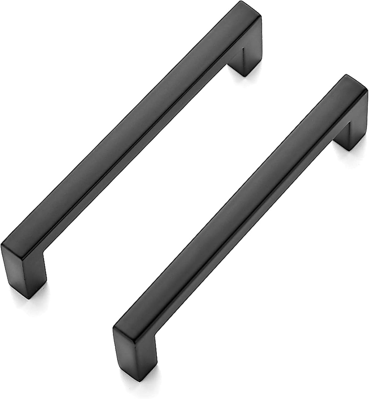 Ravinte 30 Pack Solid 3-3/4 Inch Center to Center Slim Square Bar Drawer Handles Kitchen Cabinet Handles Black Drawer Pulls Cabinet Hardware Handles Matte Black Cabinet Pulls