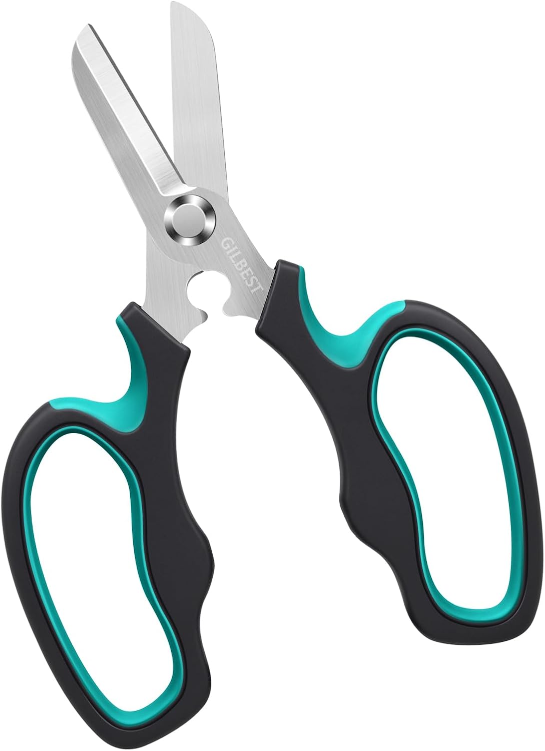 Garden Scissors Floral Shears, Professional Floral Scissors with Comfortable Grip Handle, Premium Garden Pruning Shears for Plants Trimming and Fruit Picking Trimming, Green